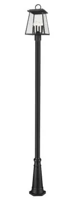 Four Light Outdoor Post Mounted Fixture