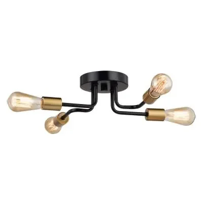Four Light Semi-Flush Mount