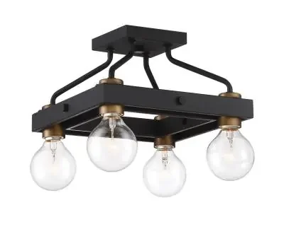 Four Light Semi-Flush Mount