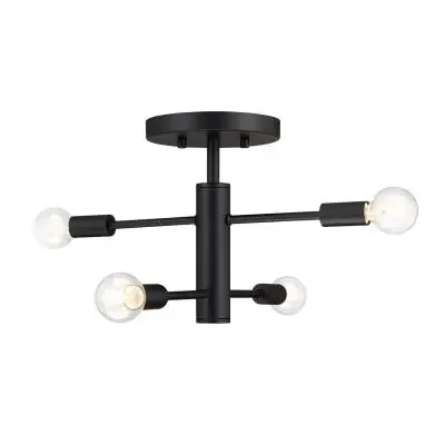 Four Light Semi Flush Mount