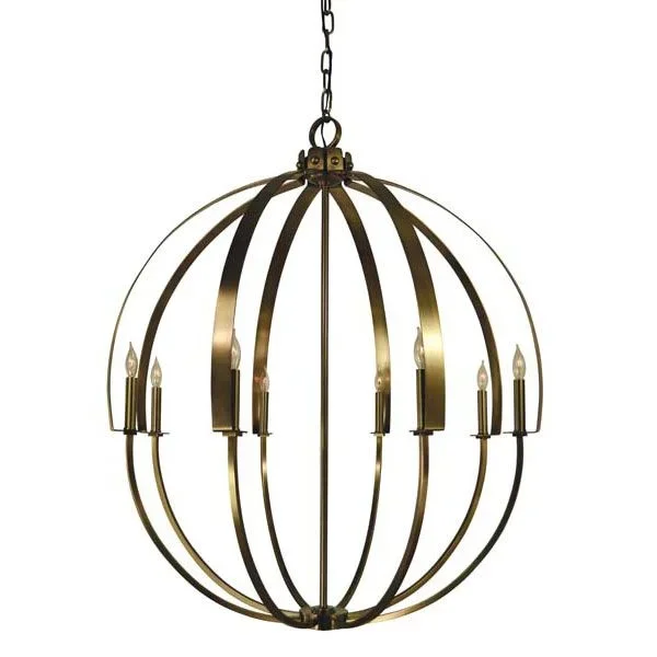 Framburg 4728 Luna 8-Light Foyer Chandelier