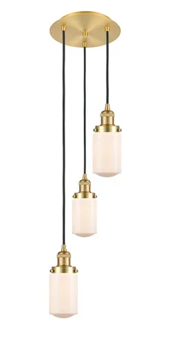Franklin Restoration Three Light Pendant (113F-3P-SG-G311)