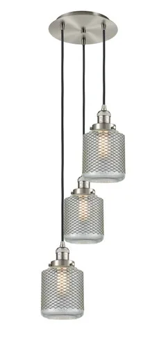 Franklin Restoration Three Light Pendant (113F-3P-SN-G262)