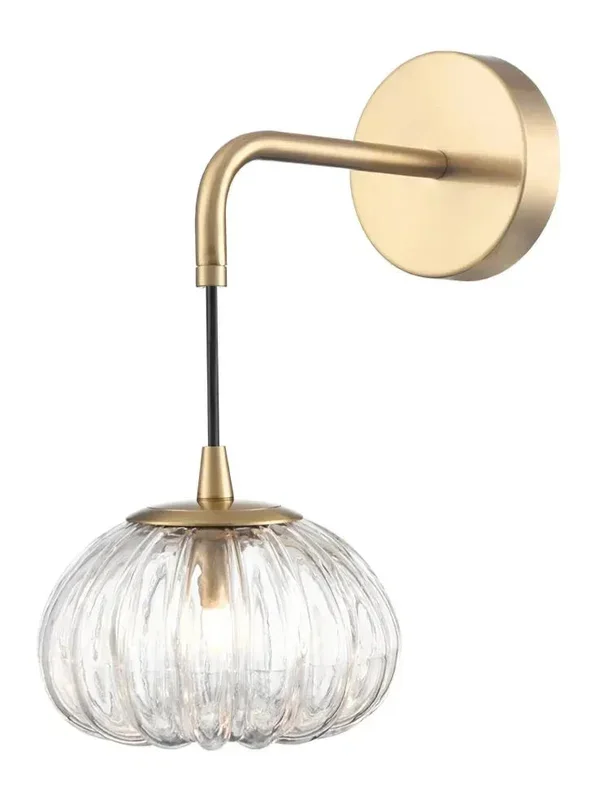 Franklite FL2473-1 Wall Bracket Harvest 1lt Wall Light aged brass