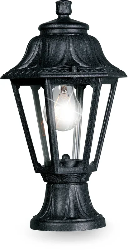 Fumagalli Asbac E22.110.AX.F1R Anna Mikrolot 6W LED Pedestal Lantern Black