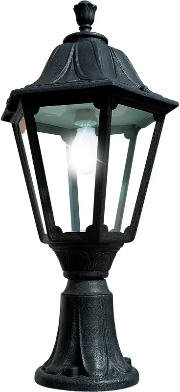 Fumagalli Asbac E35.113.AX.E27 Noemi Lot E27 Pedestal Lantern Bk