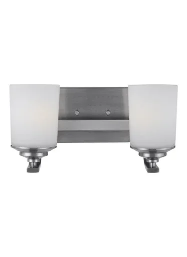 Generation Lighting Kemal Two Light Wall / Bath in Brushed Nickel – 4430702EN3-962