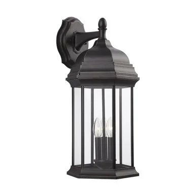 Generation Lighting Sevier Three Light Outdoor Wall Lantern in Antique Bronze – 8738703-71