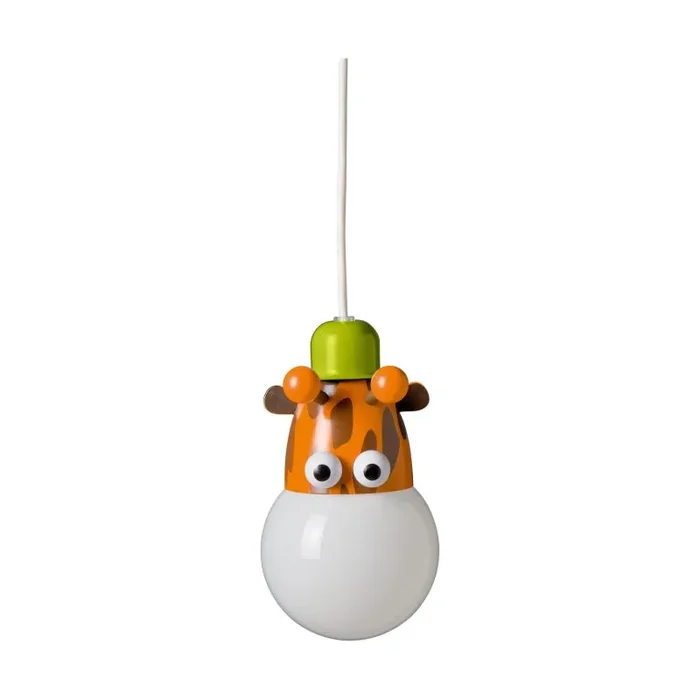 Giraf Single Kids Pendant, 1 Light E27 Multi Colour