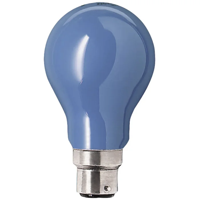 GLS 240V 25W B22d BLUE Crompton