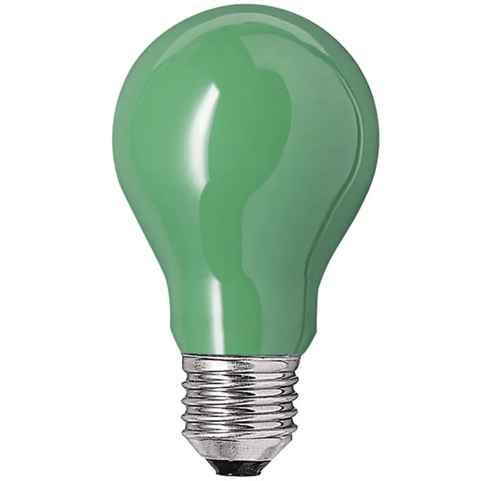 GLS 240V 25W E27 Green Crompton