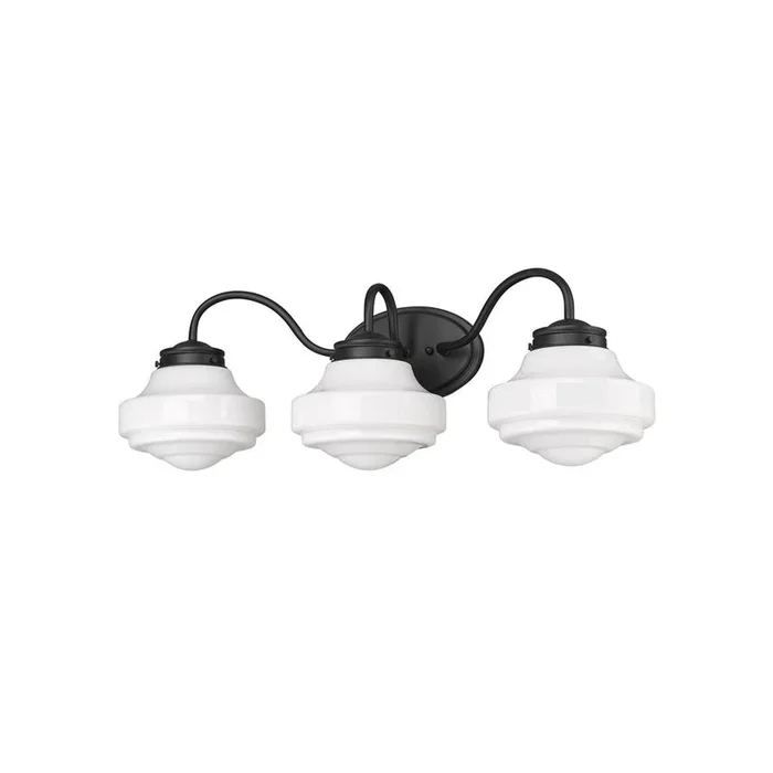Golden Lighting 0508-BA3 BLK-VMG 3-Light Vanity Light