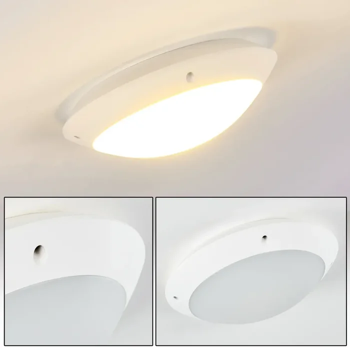Grafton outdoor ceiling light white, 1-light source