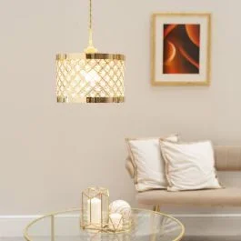 Hadley Gold Jewel Drum Shade