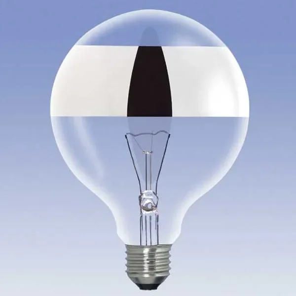 Halogen Globe Light Bulb 125mm 70W ES Anillo Ring Mirror
