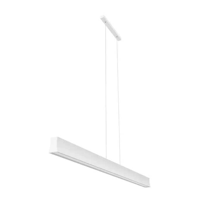 Hanok 1.2m Linear Pendant 110°, 38W LED, 3000K, 2850lm, White, 3yrs Warranty