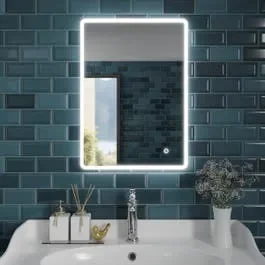 Harper & Harlow 500×700 Carina LED Illuminated Bathroom Mirror | Demister | Rotatable | CCT