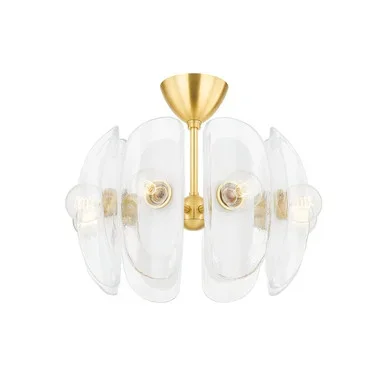 Hilo Eight Light Semi Flush Mount (9122-AGB)