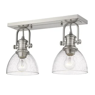 Hines Two Light Semi-Flush Mount (3118-2SF PW-SD)