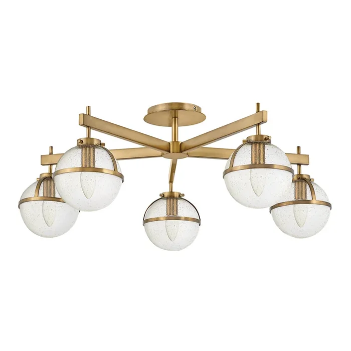 Hinkley Ceiling Semi-Flush from the Hollis range. Hollis 5 Light Semi-Flush Product Code = HK-HOLLIS-5-O-BK