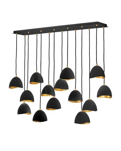 Hinkley Nula LED Chandelier in Shell Black – 35909SHB