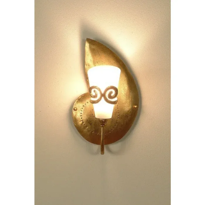 Holländer DOPPIONE RECHTS wall light gold, 1-light source