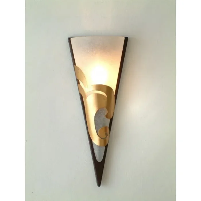 Holländer ONDULATA wall light brown, gold, 1-light source