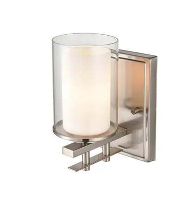 Huderson One Light Wall Sconce (5501-BN)