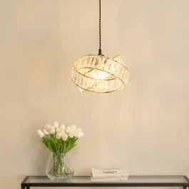 Hudson Gold and Clear Easy Fit Ceiling Shade