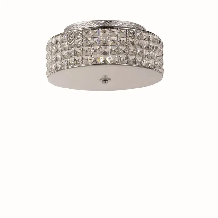 Ideal Lux ROMA Ceiling Light chrome, Crystal optics, 4-light sources