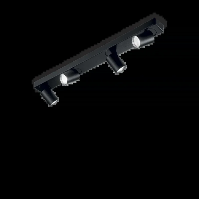 Ideallux RUDY Ceiling Light black, 4-light sources