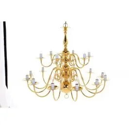 Impex Lighting BF19350/18 Antwerp 18 Light Polished Brass Ceiling Light