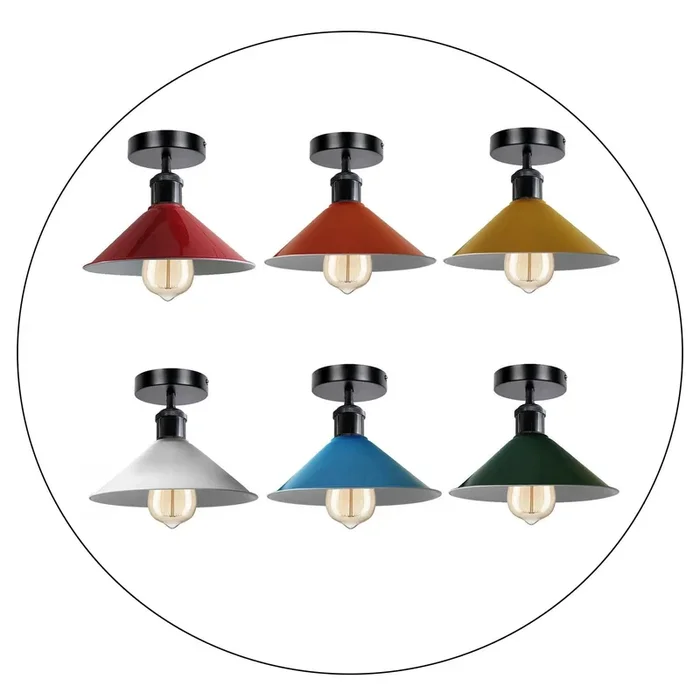 Industrial Living Room Lights Ceiling Shade Pendant Lighting Metal Shade~1434