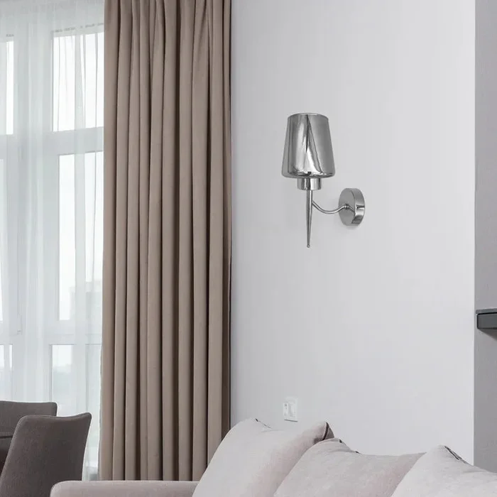 Industrial Wall Sconces Smoked Glass Shade Wall Light ~5979