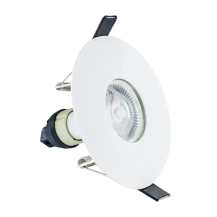 Integral EvoFire Fire Rated Low Profile 70-100mm Cut Out Fixed Downlight – White