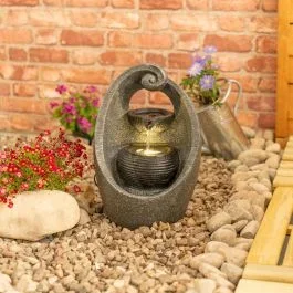 IP44 LED Swirl Solar Water Fountain