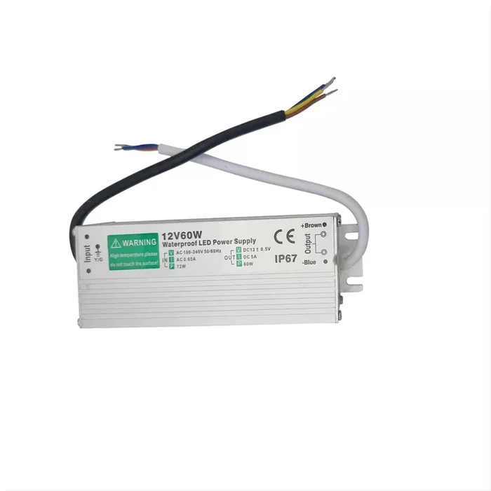 IP67 Waterproof DC 12V 60W LED Driver LED Power Supply Transformer ~3355