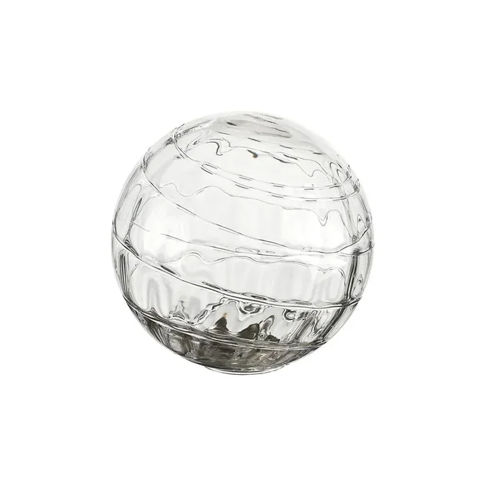 Jestero IP 15cm Round Textured Melting Glass Shade (L), Clear