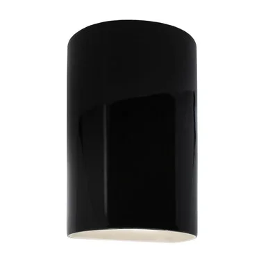 Justice Designs Ambiance Lantern in Gloss Black – CER-0940W-BLK