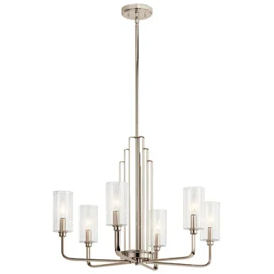 Kimrose Six Light Chandelier (52411PN)