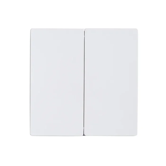 Kinetic 2 Gang Push Switch IP65 – Matt White