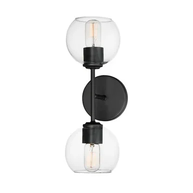 Knox Two Light Wall Sconce (21632CLBK)