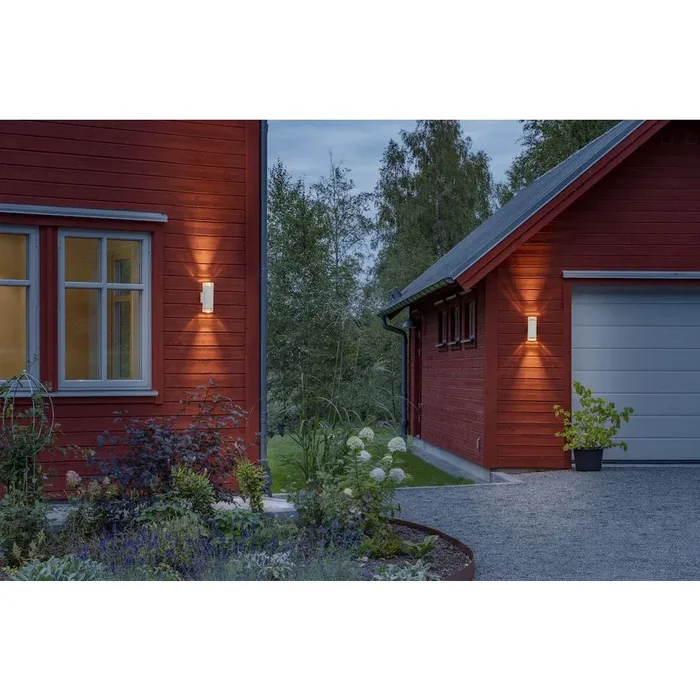 Konstsmide Antares Outdoor Wall Light white, 2-light sources