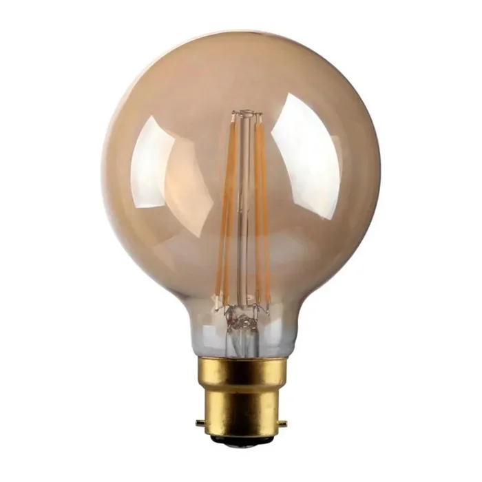 Kosnic LED Globe G95 4W 380lm B22d Gold Home Warm White