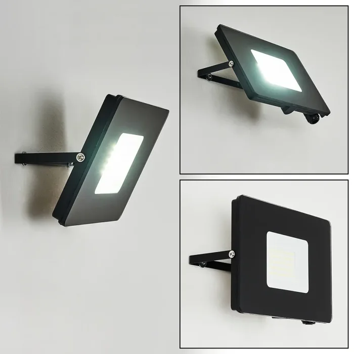 Krokane Outdoor Wall Light LED black, white, 1-light source