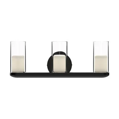 Kuzco Lighting Birch LED Vanity in Black/Clear – VL53519-BK/CL