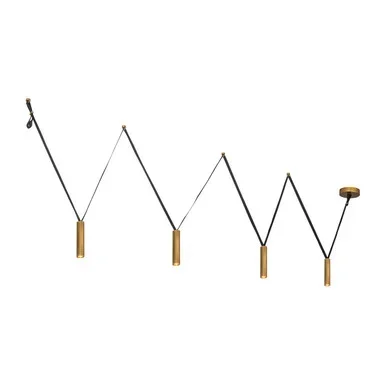 Kuzco Lighting Mason LED Linear Pendant in Vintage Brass – LP90404-VB