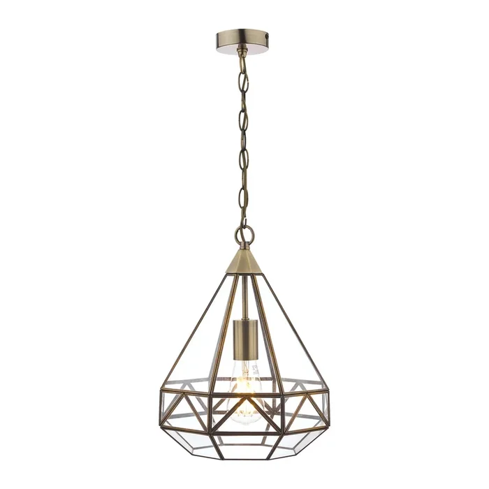 Laura Ashley LA3650506-Q Zaria Pendant Antique Brass