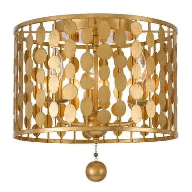 Layla Three Light Flush Mount (544-GA)