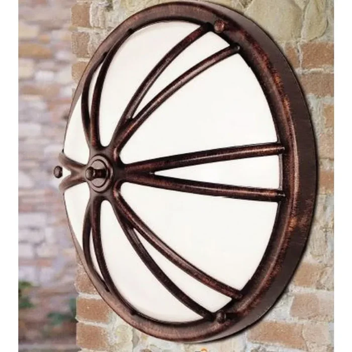 Lcd Rennerod wall light copper, black, 1-light source